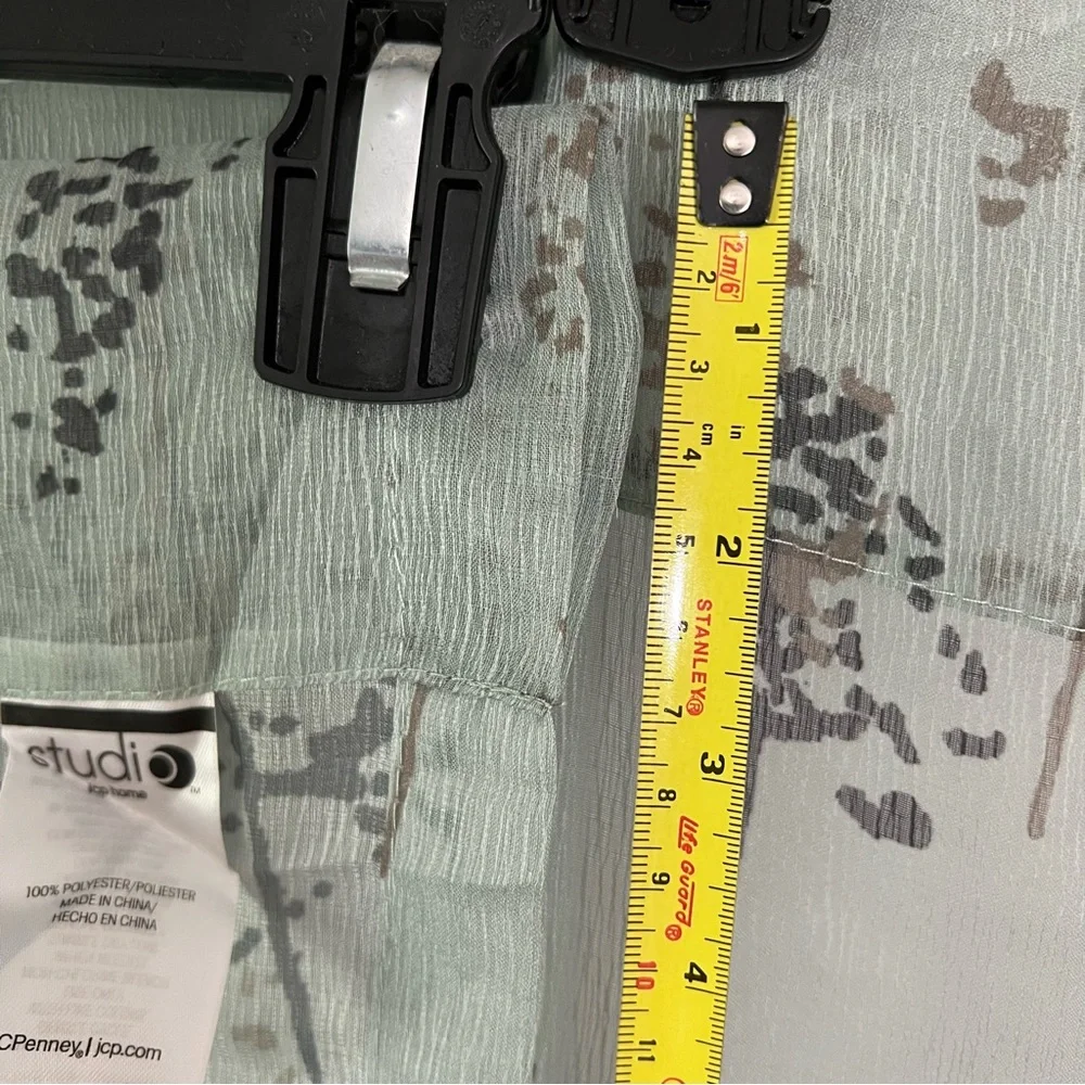 Studio JCP Home Rod Pocket Curtain Panel Forest Trees Approx: 83